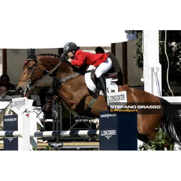 Mylene Diederichsmeier on Countess G jumps during the 1st heat of Coppa delle Nazioni Samsung Super League Fei-Italia 2006 Rome, 27th may 2006 ph. Stefano Grasso