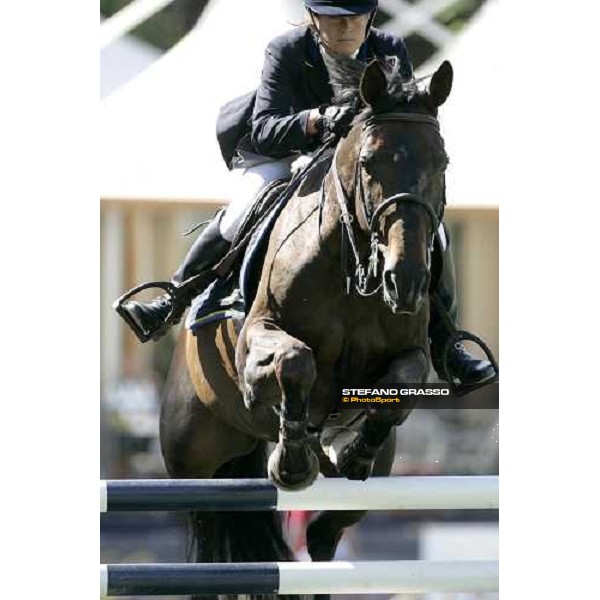 Lotta Schultz on Calibra jumps during the 1st heat of Coppa delle Nazioni Samsung Super League Fei-Italia 2006 Rome, 27th may 2006 ph. Stefano Grasso