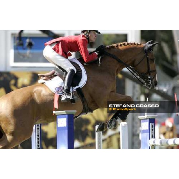 Molly Ash on Neuville jumps during the 1st heat of Coppa delle Nazioni Samsung Super League Fei-Italia 2006 Rome, 27th may 2006 ph. Stefano Grasso