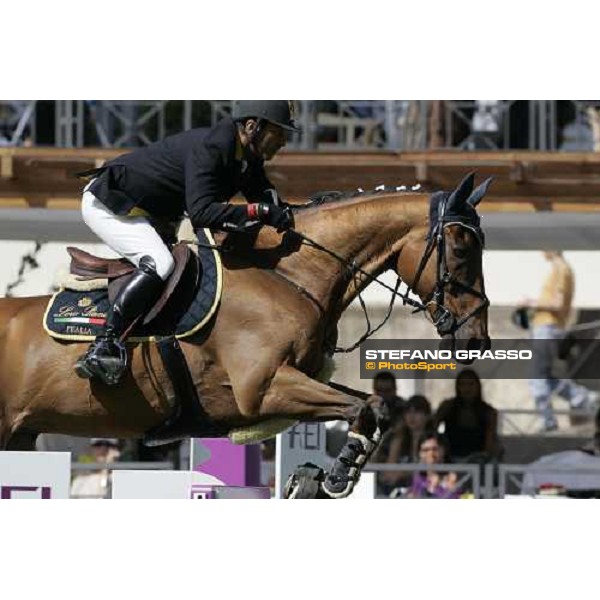 Juan Carlos Garcia on Loro Piana Albin III jumps during the 1st heat of Coppa delle Nazioni Samsung Super League Fei-Italia 2006 Rome, 27th may 2006 ph. Stefano Grasso