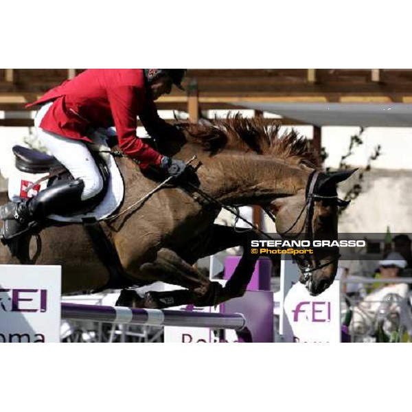 Hansueli Sprunger on Ilton Daye jumps during the 1st heat of Coppa delle Nazioni Samsung Super League Fei-Italia 2006 Rome, 27th may 2006 ph. Stefano Grasso