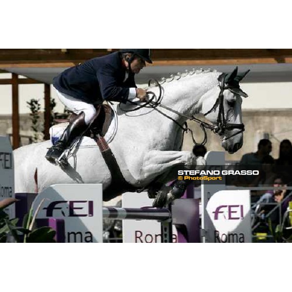 Nicolas Jean MArc on JPC Modesto Equifoam jumps during the 1st heat of Coppa delle Nazioni Samsung Super League Fei-Italia 2006 Rome, 27th may 2006 ph. Stefano Grasso