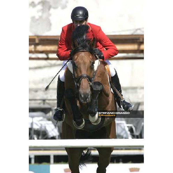 Franke Sloothaak on Legurio jumps during the 1st heat of Coppa delle Nazioni Samsung Super League Fei-Italia 2006 Rome, 27th may 2006 ph. Stefano Grasso