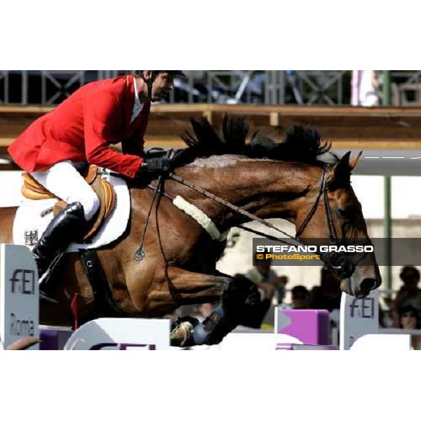 Franke Sloothaak on Legurio jumps during the 1st heat of Coppa delle Nazioni Samsung Super League Fei-Italia 2006 Rome, 27th may 2006 ph. Stefano Grasso