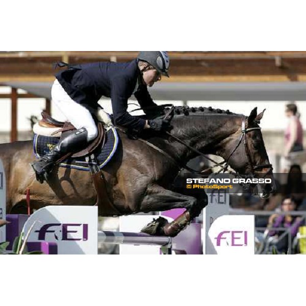 Svante Johansson on Nostradamus jumps during the 1st heat of Coppa delle Nazioni Samsung Super League Fei-Italia 2006 Rome, 27th may 2006 ph. Stefano Grasso