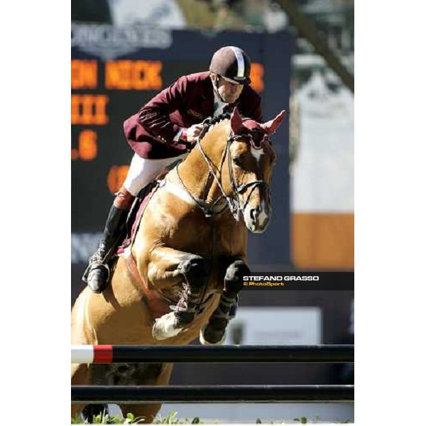 Stephan Lafouge on Gabelou des Ores 8th placed of the Premio Roma at Piazza di Siena 2006 Rome, 28th may 2006 ph. Stefano Grasso