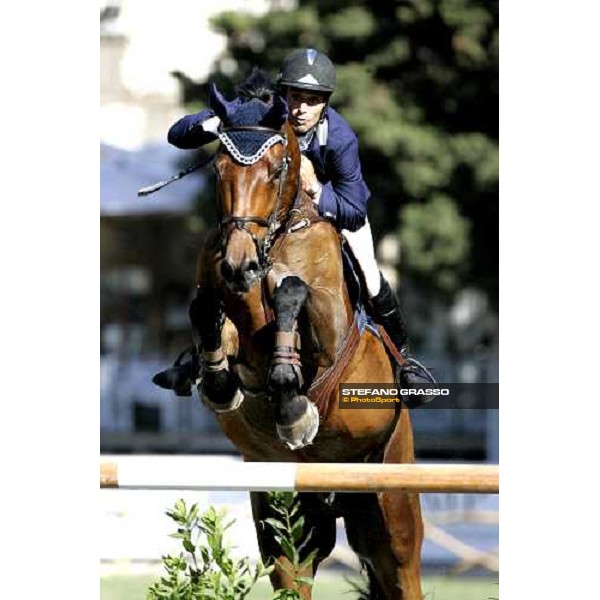Emilio Bicocchi on Jeckerson Landr 13th placed of the Premio Roma at Piazza di Siena 2006 Rome, 28th may 2006 ph. Stefano Grasso