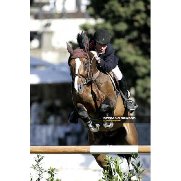 Michael Whitaker on Mozart des Hayettes 2nd placed of the Premio Roma at Piazza di Siena 2006 Rome, 28th may 2006 ph. Stefano Grasso