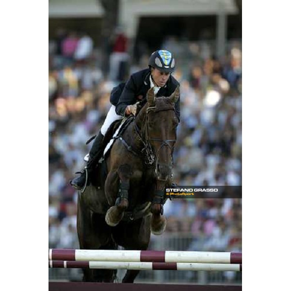 Rolf-Goran Bengtsson on Grandina 22, 6th placed of the Premio Roma at Piazza di Siena 2006 Rome, 28th may 2006 ph. Stefano Grasso