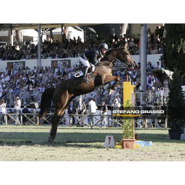 Rolf-Goran Bengtsson on Grandina 22, 6th placed of the Premio Roma at Piazza di Siena 2006 Rome, 28th may 2006 ph. Stefano Grasso