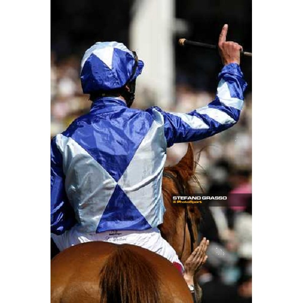 close up for Frankie Dettori winner on Nayyir of the Vodafone Diomed Stakes Epsom, 3th june 2006 ph. Stefano Grasso