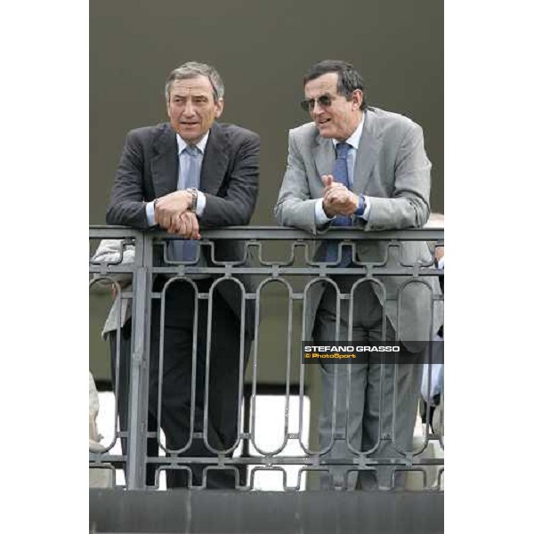 Luca Cumani and Luciano Salice at San Siro racetrack Milan, 18th june 2006 ph. Stefano Grasso