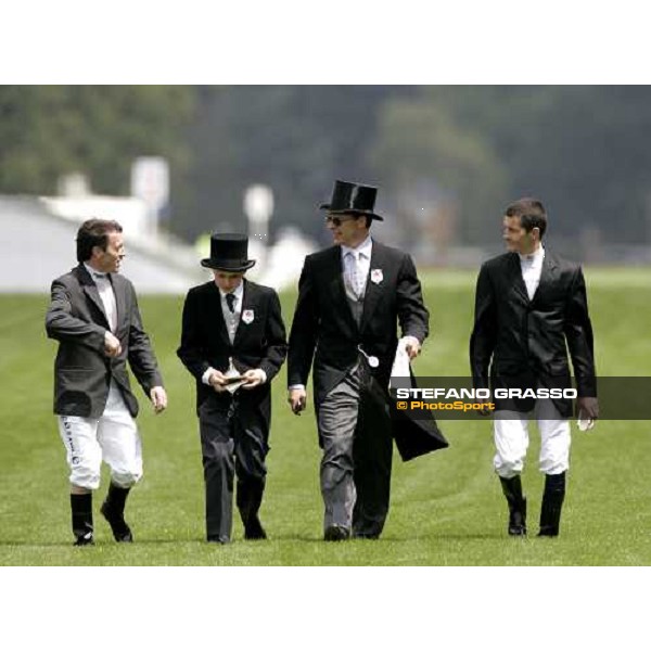 Kieren Fallon with Aidan O\'Brien Royal Ascot 1st day, 20th june 2006 ph. Stefano Grasso