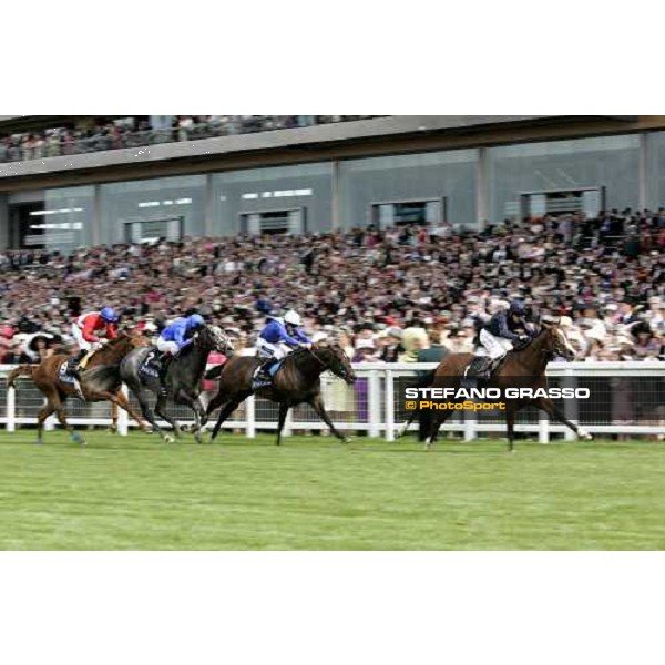 finish of the Queen Anne Stakes with Kieren Fallon on Ad Valorem winner followed by Belenus and Proclamation Royal Ascot 1st day, 20th june 2006 ph. Stefano Grasso