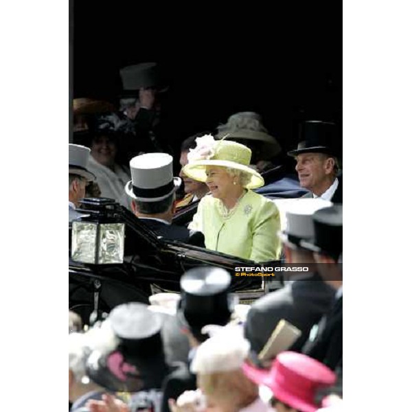 The Queen and Prince Philip arrives at Ascot on Ladies day Royal Ascot, 3rd day, 22nd june 2006 ph. Stefano Grasso