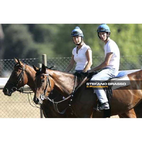 Valfredo Valiani\'s horses in training at Pisa San Rossore - Claudio Colombi Pisa, 19th july 2006 ph. Stefano Grasso