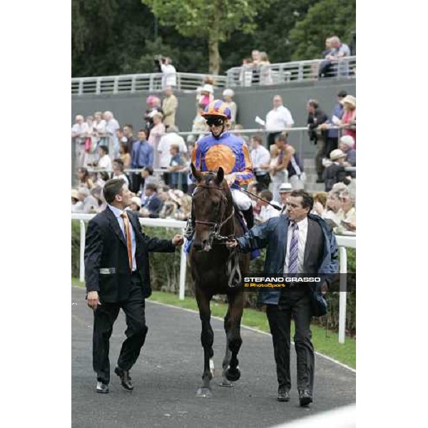 Christophe Soumillon on Hurricane Run before the King George Vi and Queen Elisabeth Diamond Stakes Ascot, 29th july 2006 ph. Stefano Grasso
