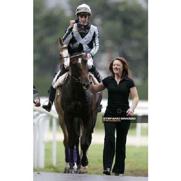 Christophe Patrice Lemaire winner with Multidimensional of Prix Guillame D\'Ornano - Haras d\'Etreham Deauville, 19th august 2006 ph. Stefano Grasso