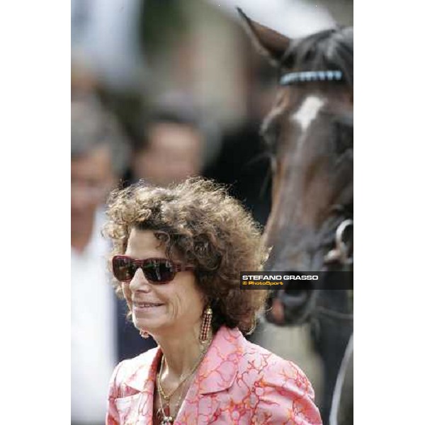 Mme Maria Niarchos owner of Multidimensional winner of Prix Guillame D\'Ornano - Haras d\'Etreham Deauville, 19th august 2006 ph. Stefano Grasso