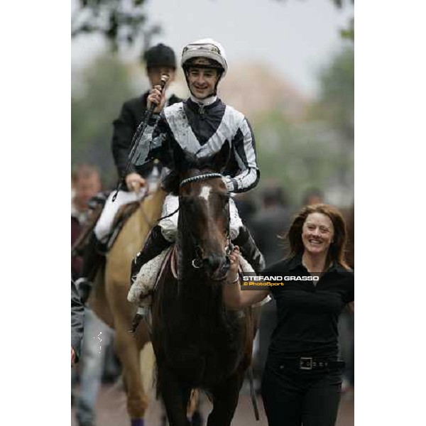 Christophe Patrice Lemaire winner with Multidimensional of Prix Guillame D\'Ornano - Haras d\'Etreham Deauville, 19th august 2006 ph. Stefano Grasso