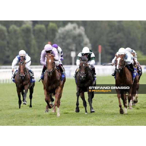 Christophe Soumillon on Dutch Art wins the Darley Prix Morny Deauville, 20th august 2006 - Golden Titus 5th (hidden 1st from right) ph. Stefano Grasso