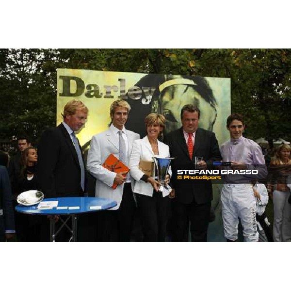 giving prize of Darley Prix Morny won by Christophe Soumillon on Dutch Art Deauville, 20th august 2006 ph. Stefano Grasso