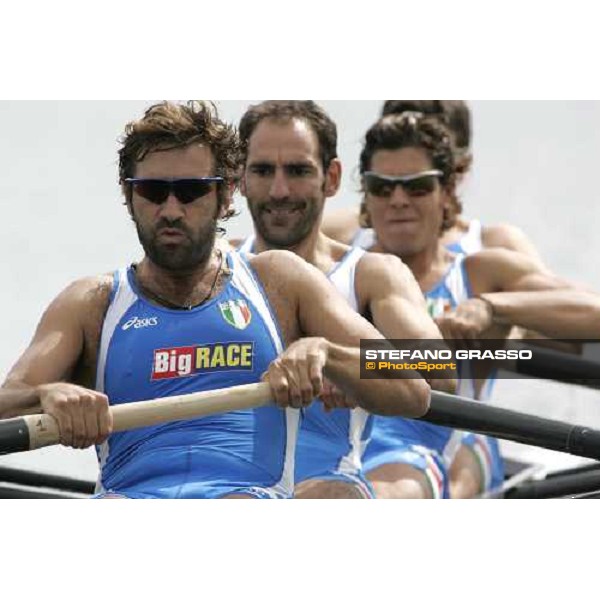 Eton - World Rowing Championships - Repechage start of italian 4- ,Raffaello Leonardo, Valerio Pinton, Aldo Tramontano and Valerio Massimo Eton, 22nd august 2006 ph. Stefano Grasso