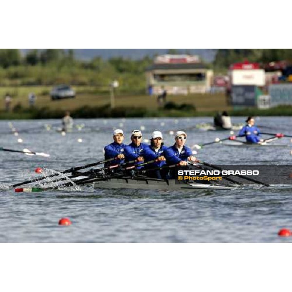 Eton - World Rowing Championships italian 4+ in training on Dorney Lake Eton, 22nd august 2006 ph. Stefano Grasso