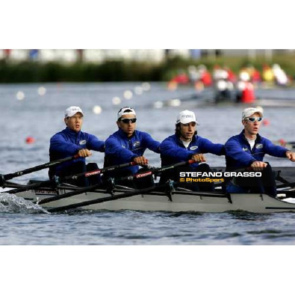 Eton - World Rowing Championships italian 4+ in training on Dorney Lake Eton, 22nd august 2006 ph. Stefano Grasso
