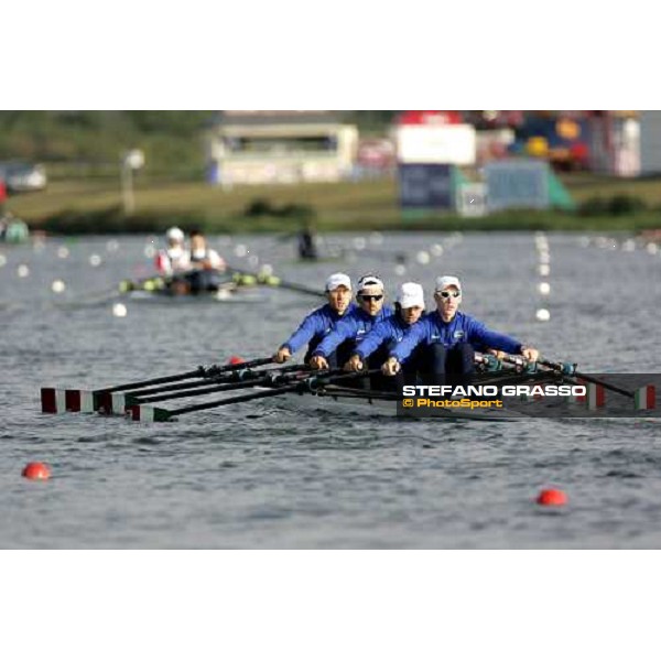 Eton - World Rowing Championships italian 4+ in training on Dorney Lake Eton, 22nd august 2006 ph. Stefano Grasso