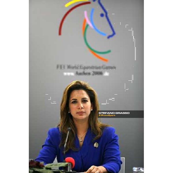 Fei - World Equestrian Games - Aachen 2006 Princess Haya during Fei press conference Aachen, 27th august 2006 ph. Stefano Grasso