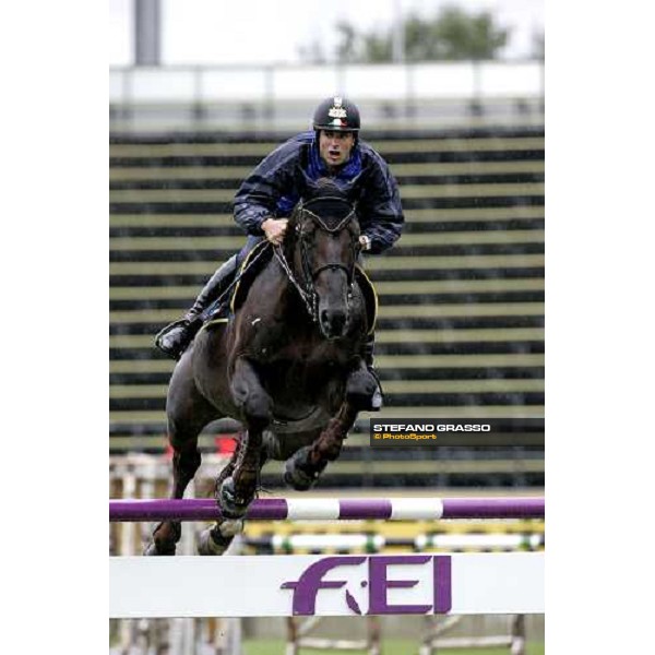 Fei World Equestrian games - Aachen training session Emilio Bicocchi on Jeckerson Kapitol d\'Argonne Aachen, 28th august 2006 ph. Stefano Grasso