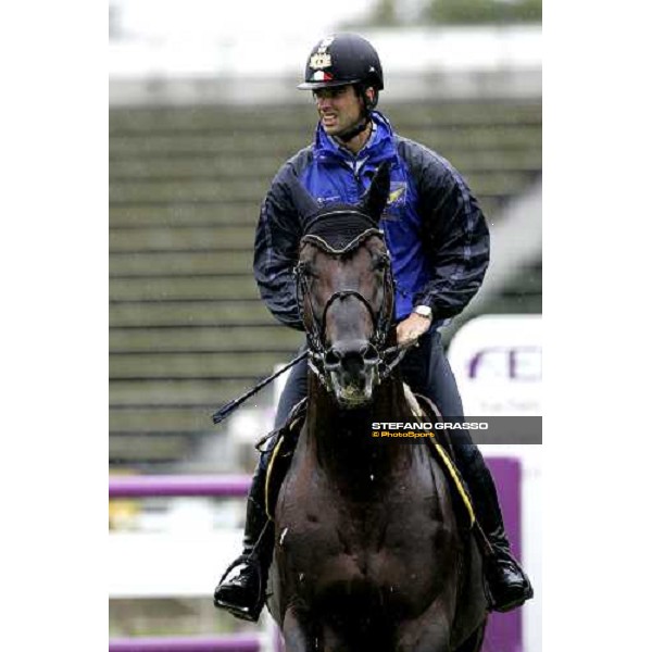 Fei World Equestrian games - Aachen training session Emilio Bicocchi on Jeckerson Kapitol d\'Argonne Aachen, 28th august 2006 ph. Stefano Grasso