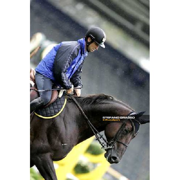 Fei World Equestrian games - Aachen training session Emilio Bicocchi on Jeckerson Kapitol d\'Argonne Aachen, 28th august 2006 ph. Stefano Grasso