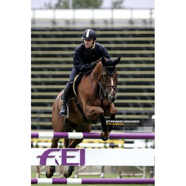 Fei World Equestrian games - Aachen training session Omar Bonomelli on Quintero 4 Aachen, 28th august 2006 ph. Stefano Grasso