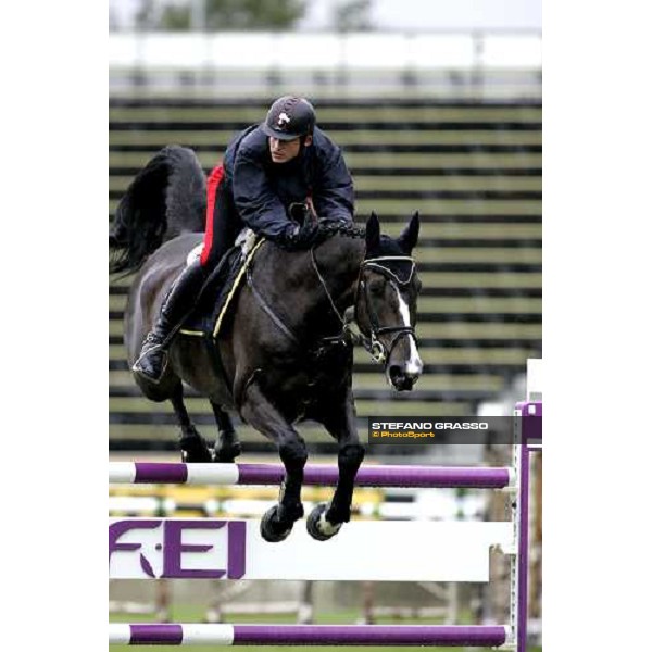 Fei World Equestrian games - Aachen training session Giuseppe Rolli on Jericho de la Vie Aachen, 28th august 2006 ph. Stefano Grasso