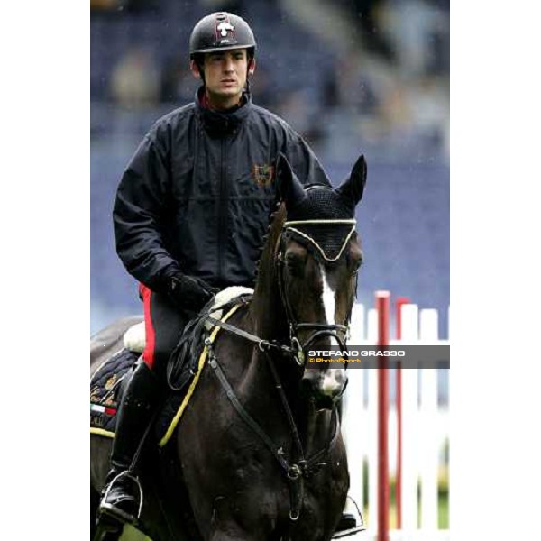 Fei World Equestrian games - Aachen training session Giuseppe Rolli on Jericho de la Vie Aachen, 28th august 2006 ph. Stefano Grasso