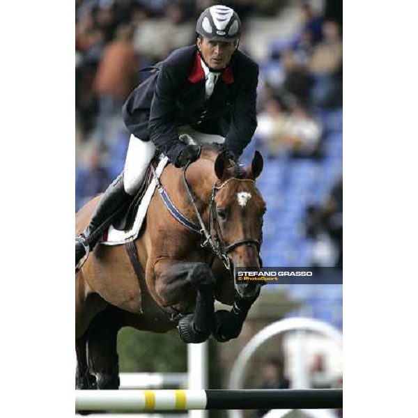 AACHEN - FEI World Equestrian Games - Laurent Goffinet on Flipper D\'Elle Hn, 5th in the 1st qualification for the Individual and Team Fei World Championship Aachen, 29th august 2006 ph. Stefano Grasso