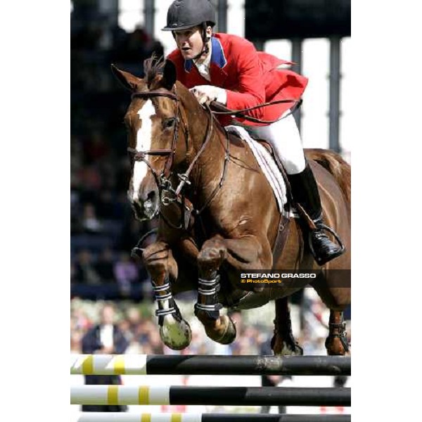 AACHEN - FEI World Equestrian Games - Ward McLain on Sapphire, 4th in the 1st qualification for the Individual and Team Fei World Championship Aachen, 29th august 2006 ph. Stefano Grasso