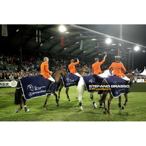 Fei - World Equestrian Championships - Aachen 2006 The team of Nederland winner of Nations Cup Aachen, 31st august 2006 ph. Stefano Grasso