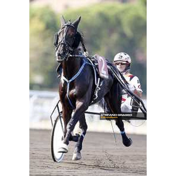 89° Derby Italiano - Heat A - Roberto Vecchione with Uno Italia Rome,Capannelle trot racecourse,24th sept.2016 ph.Stefano Grasso