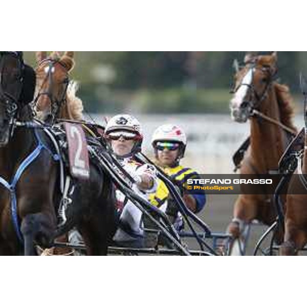 89° Derby Italiano - Heat A - Roberto Vecchione with Uno Italia Rome,Capannelle trot racecourse,24th sept.2016 ph.Stefano Grasso