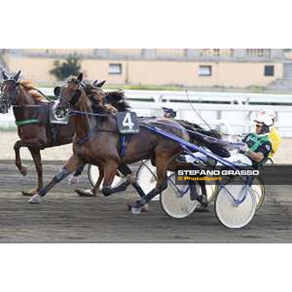 89° Derby Italiano - Heat C - Enrico Bellei with Unicorno SLM wins the race Rome,Capannelle trot racecourse,24th sept.2016 ph.Stefano Grasso