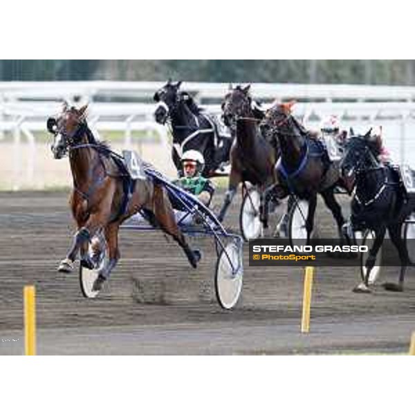 89° Derby Italiano - Heat C - Enrico Bellei with Unicorno SLM wins the race Rome,Capannelle trot racecourse,24th sept.2016 ph.Stefano Grasso