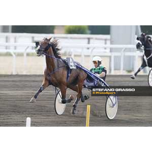 89° Derby Italiano - Heat C - Enrico Bellei with Unicorno SLM wins the race Rome,Capannelle trot racecourse,24th sept.2016 ph.Stefano Grasso