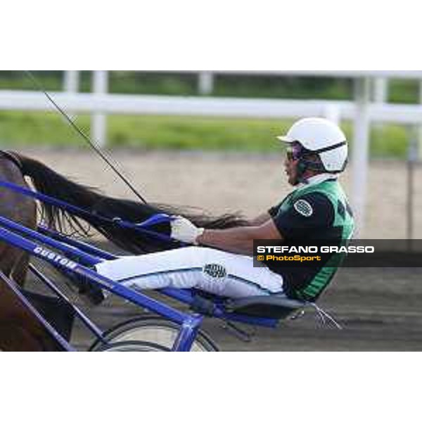 89° Derby Italiano - Heat C - Enrico Bellei with Unicorno SLM wins the race Rome,Capannelle trot racecourse,24th sept.2016 ph.Stefano Grasso