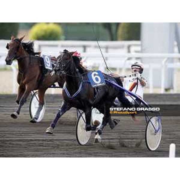 89° Derby Italiano - Premio Ugo Bottoni - Roberto Vecchione and Pride Wise AS wins the race Rome,Capannelle trot racecourse,24th sept.2016 ph.Stefano Grasso