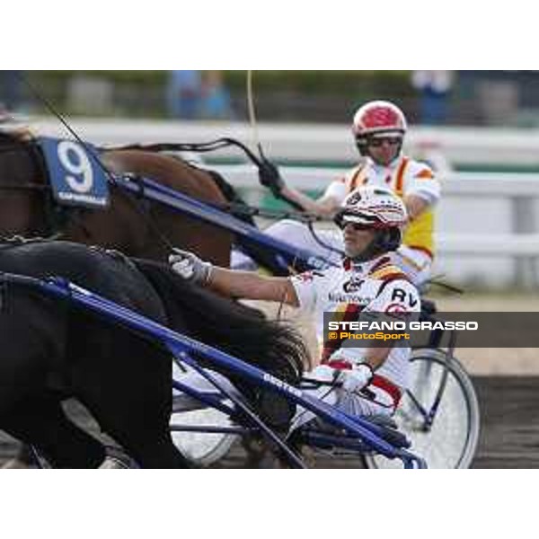 89° Derby Italiano - Premio Ugo Bottoni - Roberto Vecchione and Pride Wise AS wins the race Rome,Capannelle trot racecourse,24th sept.2016 ph.Stefano Grasso