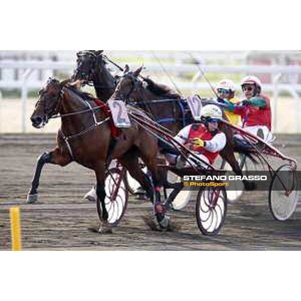 89° Derby Italiano - Oaks del Trotto - Heat C - Roberto Andreghetti with Unison Kronos wins the race Rome,Capannelle trot racecourse,24th sept.2016 ph.Stefano Grasso