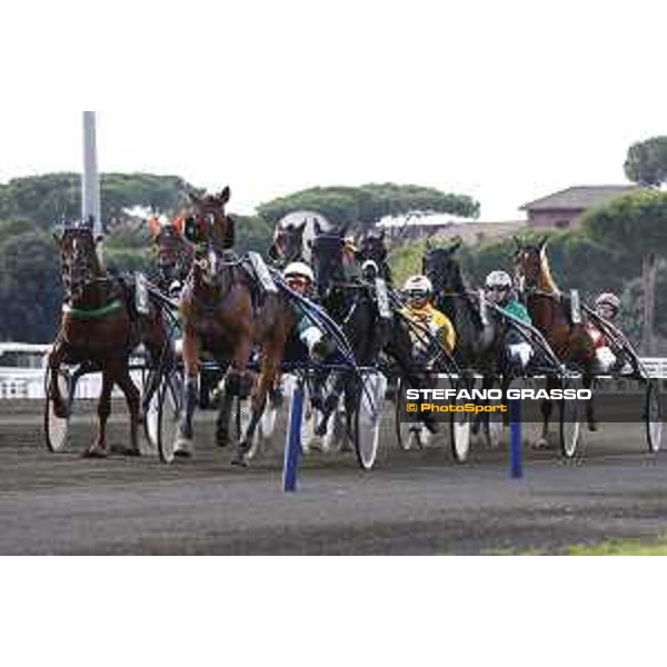 89° Derby Italiano - Heat C - Enrico Bellei with Unicorno SLM wins the race Rome,Capannelle trot racecourse,24th sept.2016 ph.Domenico Savi